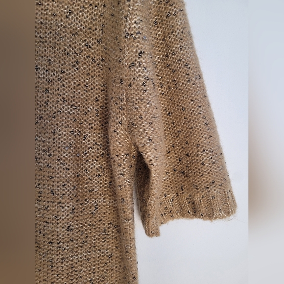 Sandro Paris camel wool mix knit dress - Picture 6 of 8